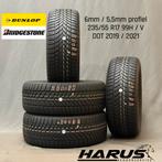 235/55/17 99H/V Dunlop Bridgestone winterbanden 6/5,5mm 4X, Gebruikt, 17 inch, 235 mm, Band(en)