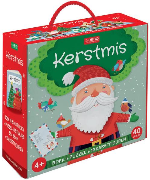 Kerstmis - Boek + puzzel + 10 figuren (9789036644617), Boeken, Kinderboeken | Kleuters, Nieuw, Verzenden