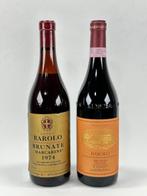 1974 & 2006 Marcarini Brunate - Barolo - 2 Flessen (0.75, Verzamelen, Nieuw