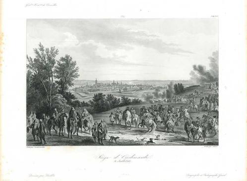 Historische prent van Oudenaarde, Antiek en Kunst, Kunst | Etsen en Gravures
