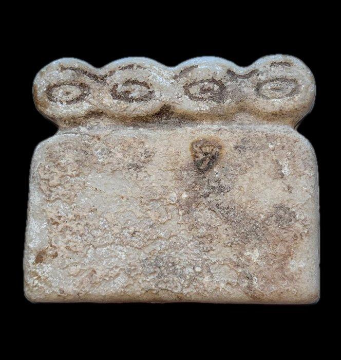 Oostelijke Middellandse Zee Albast Eye Idol - 8 cm, Antiek en Kunst, Antiek | Overige Antiek