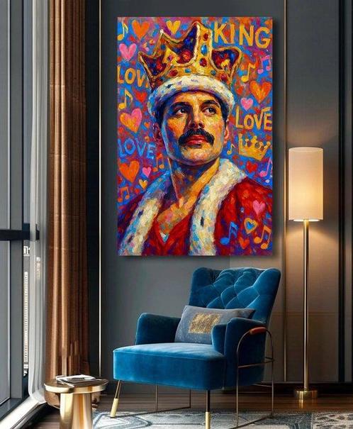Alberto Ricardo (XXI) - Freddie Mercuri, icono del Pop Rock, Antiek en Kunst, Kunst | Schilderijen | Modern