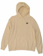 NIKE Womens Hoodie Jumper UK 16 Large Off White Cotton, Kleding | Dames, Truien en Vesten, Verzenden, Nieuw