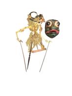 Kikker wayang Topeng masker en wayang culit pop - Hout,, Antiek en Kunst, Kunst | Niet-Westerse kunst