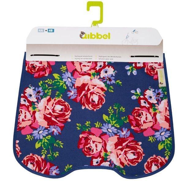 Qibbel windschermflap Roses blue, Fietsen en Brommers, Fietsaccessoires | Fietsstoeltjes, Nieuw, Verzenden