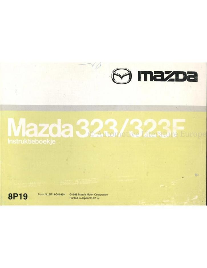 1998 MAZDA 323 | 323F INSTRUCTIEBOEKJE NEDERLANDS, Auto diversen, Handleidingen en Instructieboekjes