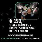 Kerst actie ! 1 jaar drumles €150,-+Drumles boek naar keuze, Muziek en Instrumenten, Nieuw