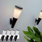 Solar wandlamp 'Torch' - Set van 4 - Op zonne-energie, Tuin en Terras, Buitenverlichting, Nieuw, Zonne-energie, Led, Kunststof