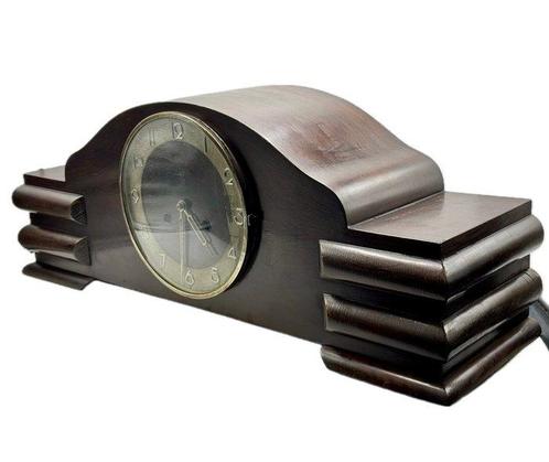 Muzikale mantelklok - Art Deco Hout - 1920-1930, Antiek en Kunst, Antiek | Klokken