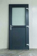 Kunststof deur buitendeur achterdeur schuurdeur met kozijn, Nieuw, Glas, 80 tot 100 cm, Ophalen of Verzenden