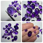 Set van 100ct natuurlijke Amethist cabochons Cabochons- 20 g, Verzamelen, Mineralen en Fossielen