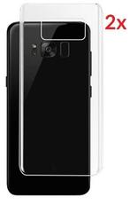 2 STUKS Galaxy S8 Plus Transparant Folie Achterkant Protecto, Nieuw, Ophalen of Verzenden