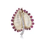 Broche - 18 karaat Geel goud, Sieraden, Tassen en Uiterlijk, Antieke sieraden