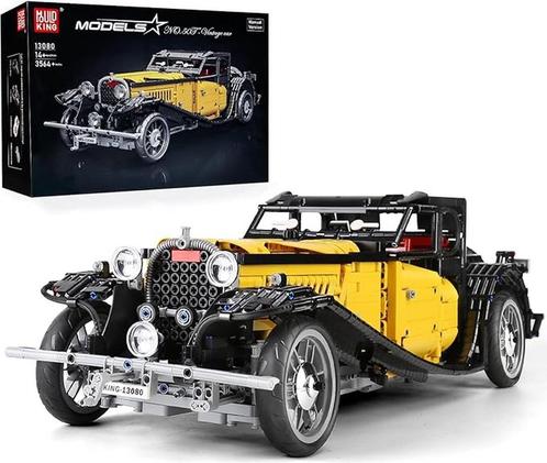 Mould King 13080  Bugatti 50T (Voertuigen, Modelbouwsets), Kinderen en Baby's, Speelgoed | Bouwstenen, Nieuw, Verzenden