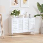 vidaXL Kastdeuren louvredesign 4 st 61,5x29,5 cm wit, Verzenden, Nieuw