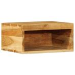 vidaXL Tv-meubel wandmontage 40x30x19 cm massief acaciahout, Huis en Inrichting, Woonaccessoires | Cd- en Dvd-rekken, Verzenden