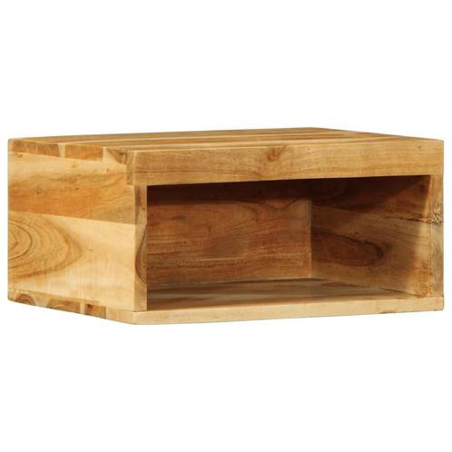 vidaXL Tv-meubel wandmontage 40x30x19 cm massief acaciahout, Huis en Inrichting, Woonaccessoires | Cd- en Dvd-rekken, Nieuw, Verzenden