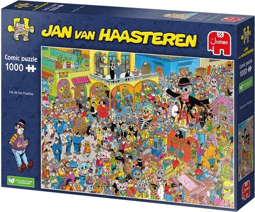 Jan van Haasteren Dia de los Muertos Puzzel (1000 stukjes) |, Hobby en Vrije tijd, Denksport en Puzzels, Nieuw, Verzenden
