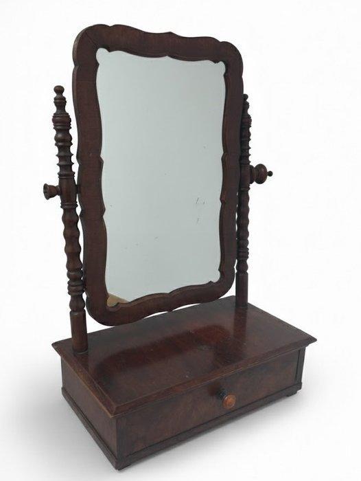 Tafelspiegel - Hout, Spiegel, Antiek en Kunst, Curiosa en Brocante