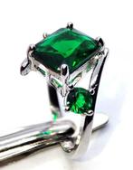 Gratis verzending Mooie Emerald 925 zilveren ring - Ring