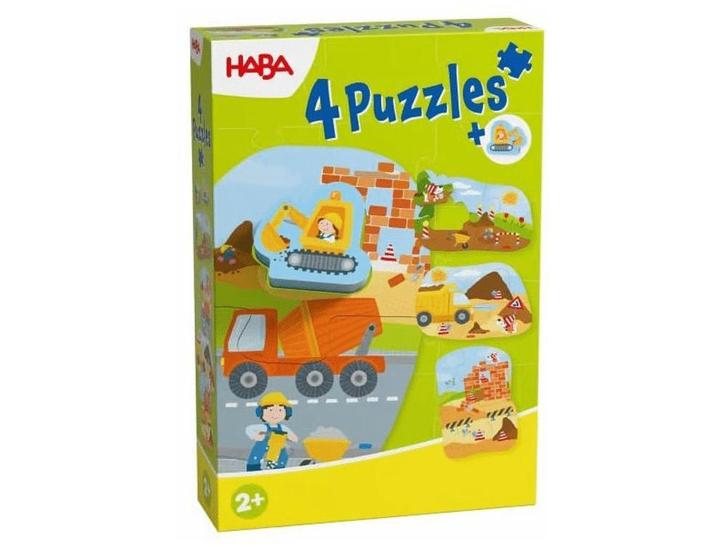 Bouwplaats Puzzel (3 en 4 stukjes) | Haba - Puzzels, Kinderen en Baby's, Speelgoed | Kinderpuzzels, Nieuw, Verzenden
