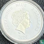 Niue 2 dollars 2020 Yellow snake, Postzegels en Munten, Munten | Oceanië, Verzenden, Losse munt, Goud