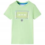 vidaXL Kindershirt 104 limoengroen, Verzenden, Nieuw