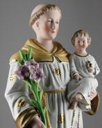 Beeldje - Sint Antonius van Padua - Bisque Porselein