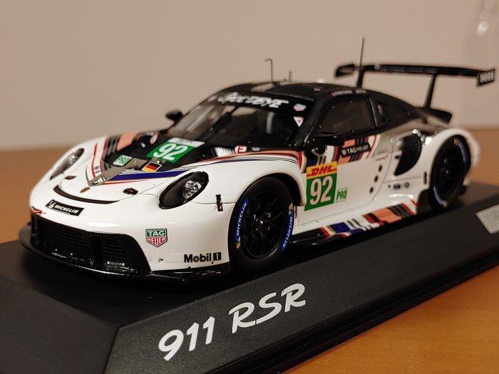 Spark 1:43 - Model raceauto - Porsche 911 RSR GOODBYE #92, Hobby en Vrije tijd, Modelauto's | 1:5 tot 1:12
