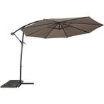Gemini zweefparasol taupe 3 m, Huis en Inrichting, Stoelen, Ophalen of Verzenden, Nieuw