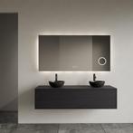 Onderkast Gliss Design Joa Black Veneer 120 CM Incl.Topplaat, Ophalen of Verzenden, Nieuw, Bad