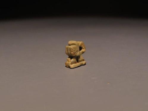 Oud-Egyptisch Faience God Horus Amulet. Late Periode, 664 -, Verzamelen, Mineralen en Fossielen
