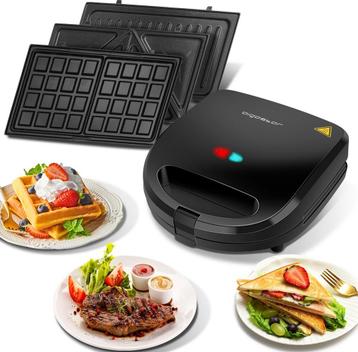 Aigostar Tosti ijzer - 3 in 1 Wafelijzer - Contact Grill - 7 beschikbaar voor biedingen
