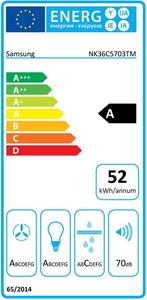 Samsung NK36C5703TM/UR Afzuigkap Muurmontage Grafiet 580, Huis en Inrichting, Woonaccessoires | Overige, Verzenden, Zo goed als nieuw