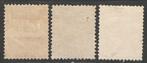 Nederland 1872 - Koning Willem III: 5c, 7,5c en 10c, nieuwe, Gestempeld