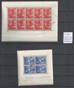 Nederland 1942 - Legioenblokken met plaatfout - NVPH V402B, Postzegels en Munten, Postzegels | Nederland, Gestempeld