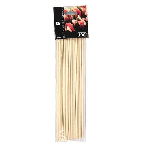Sateprikker 25cm 100st., Hobby en Vrije tijd, Taarten en Cupcakes maken, Nieuw, Verzenden