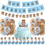 33-delige babyshower decoratie set We Can Bearly Wait, Hobby en Vrije tijd, Nieuw, Versiering, Geboorte of Huwelijk, Verzenden