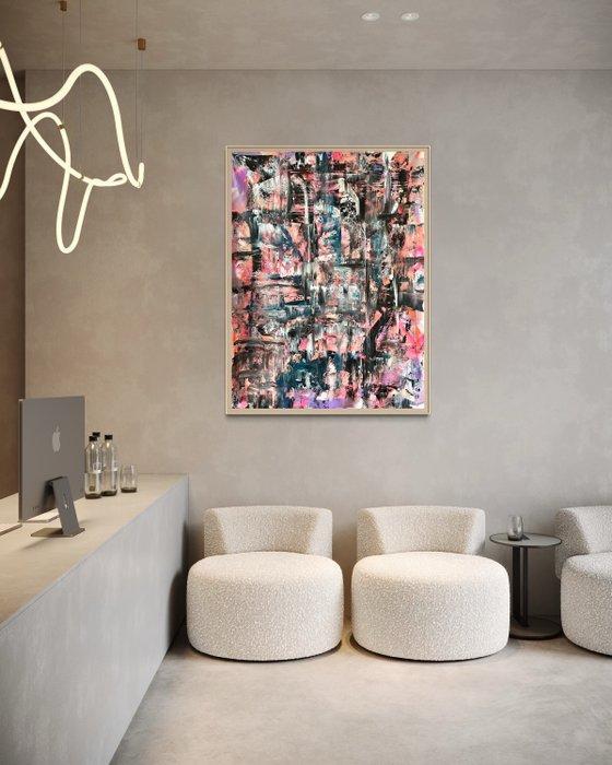 Timo Wedell - Urban City Abstract - XXL, Antiek en Kunst, Kunst | Schilderijen | Modern