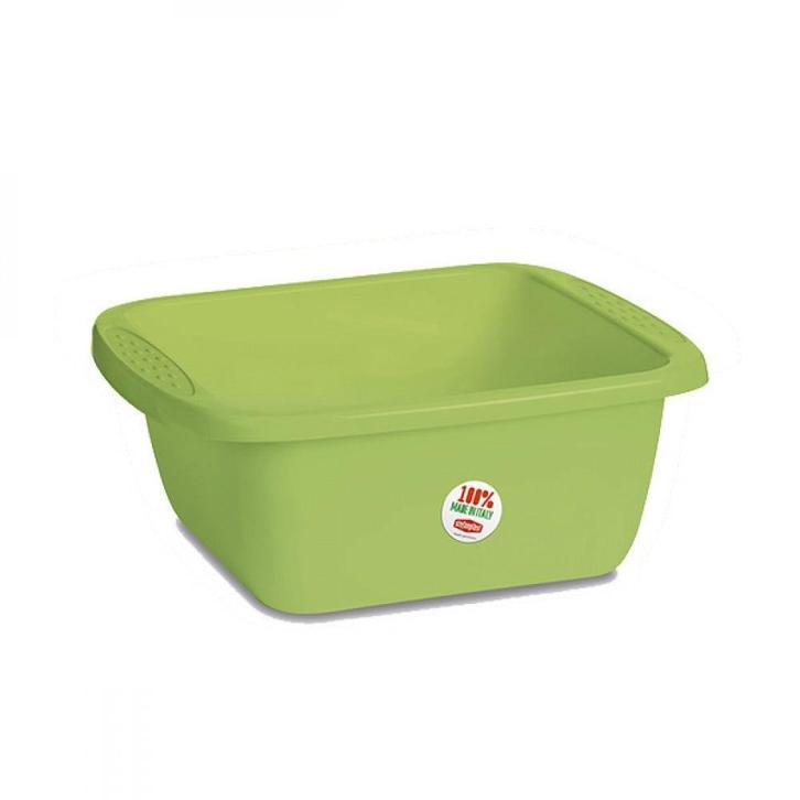 Stefanplast Wasbak Rechthoek 17L Groen, Caravans en Kamperen, Kampeeraccessoires, Ophalen of Verzenden