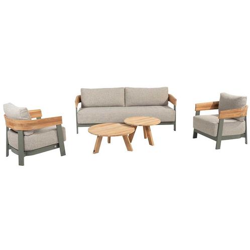 4 Seasons Outdoor Varenna loungeset 5-delig - Olijf, Tuin en Terras, Tuinsets en Loungesets, Verzenden