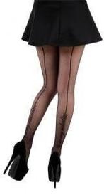 Pamela Mann, Be My Valentine Tights Black., Verzenden