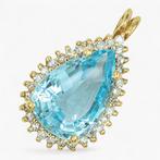 Zonder Minimumprijs - Hanger - 14 karaat Geel goud, IGI, Sieraden, Tassen en Uiterlijk, Antieke sieraden