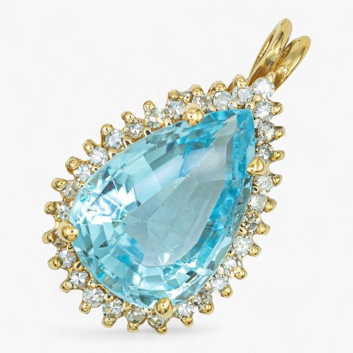 Zonder Minimumprijs - Hanger - 14 karaat Geel goud, IGI, Sieraden, Tassen en Uiterlijk, Antieke sieraden