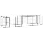 vidaXL Hondenkennel 16,94 m² staal, Verzenden, Nieuw