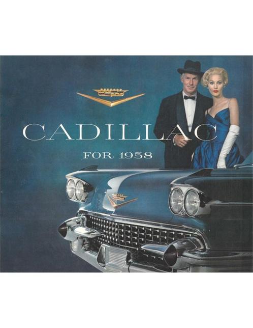1958 CADILLAC PROGRAMMA BROCHURE ENGELS (USA), Boeken, Auto's | Folders en Tijdschriften