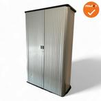 Gispen octa  Roldeurkast - 193x122x45cm - Zilvergrijs met..., Werkplek, Ophalen of Verzenden, Gebruikt, Kast