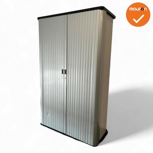 Gispen octa  Roldeurkast - 193x122x45cm - Zilvergrijs met..., Zakelijke goederen, Kantoor en Winkelinrichting | Kantoormeubilair en Inrichting