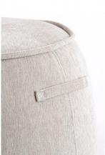 2dekans | Light & Living Poef Sibiu - Bruin - Ø50x40cm -, Huis en Inrichting, Ophalen of Verzenden, Zo goed als nieuw