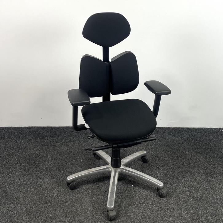 Bureaustoel Grahl Xenium Duoback - Zwart, Huis en Inrichting, Bureaustoelen, Bureaustoel, Gebruikt, Ergonomisch, Ophalen of Verzenden